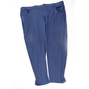 Ashworth Mens Pants Golf Performance Stretch Blue Solid 48 NWT